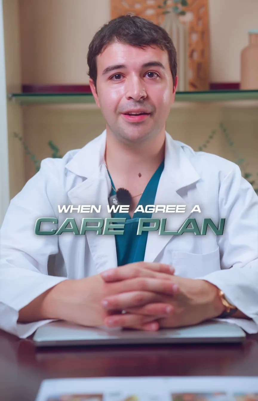 An explainer on medical weight loss and the 20-minute consultation, with a presenter to camera and on-screen notes